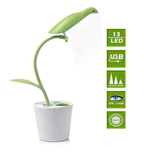 Créatif lampe de bureau led , 3 niveaux de lumi...