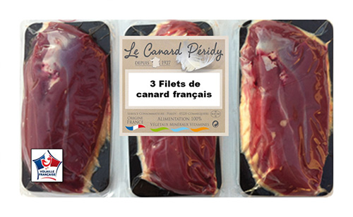 3 filets de canard français