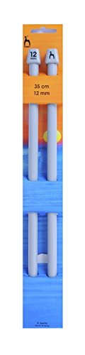 Paire d'aiguilles à tricoter 35 cm, 35cm x 12mm