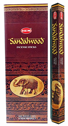 Encens bois de Santal- 6 boites (120 bÃ¢tons) f...