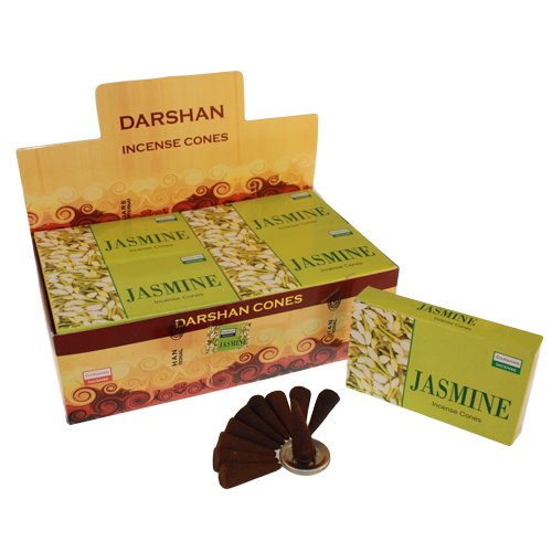 Darshan Cônes d'encens Jasmin de luxe du Darshan 10 cônes 8902264015214 (8902264015214)