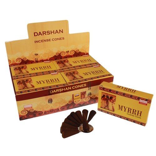 SP Encens Cônes d'encens Myrrhe de luxe du Darshan code EAN 8902264017010 