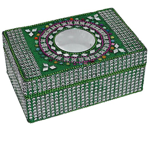 Bijoux DakshCraft Lac Glitter miroir Trinket Bo...