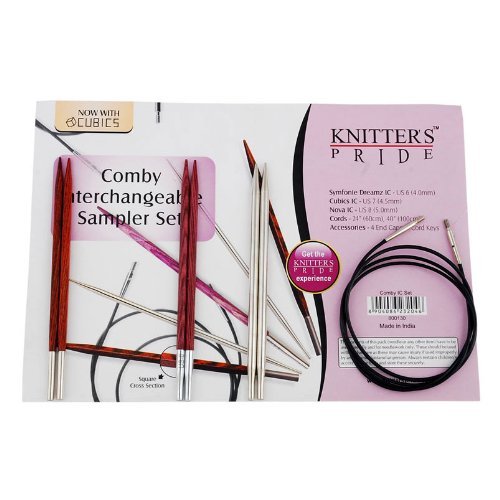 Comby sampler interchangeable long tip knitting...
