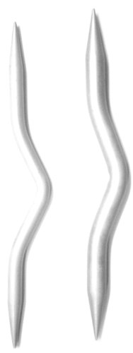 Lot de 2 aiguilles à torsades pour tricot en al...