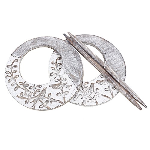 Rideau en bois retenues de fenetre drapery de f...