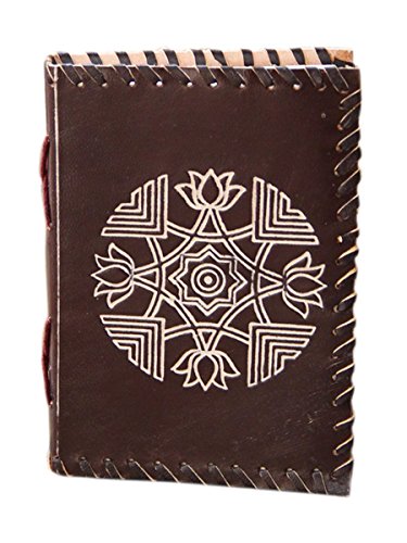 Cuir bound diary journal veritable voyage handm...