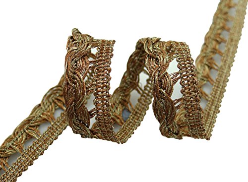 Tressé Dentelle 12,7 mm Large Crafting Metallic...