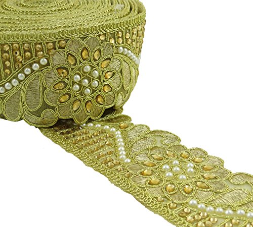 Floral Decorative Perles 6,86 Cm Large Bordure ...