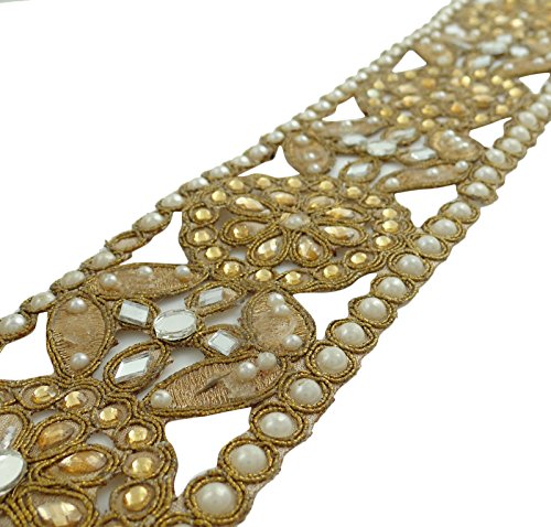 Habillement Perlé Ruban Dentelle Couper Motif T...