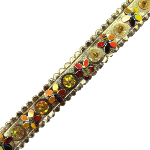 Cuir Argent Designer Garniture Paillettes Craft...