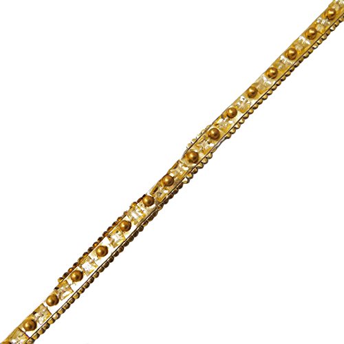 Main En Cuir Garniture Jaune Et Or Designer Per...