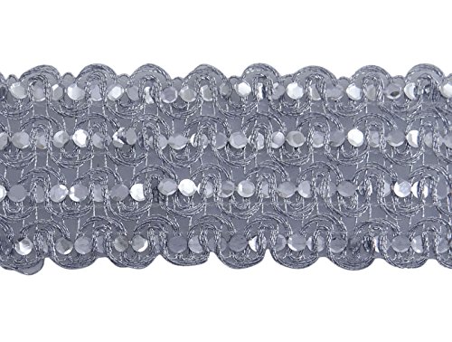 Crafting 2,54 Cm Argent Tressé Edging Dentelle ...