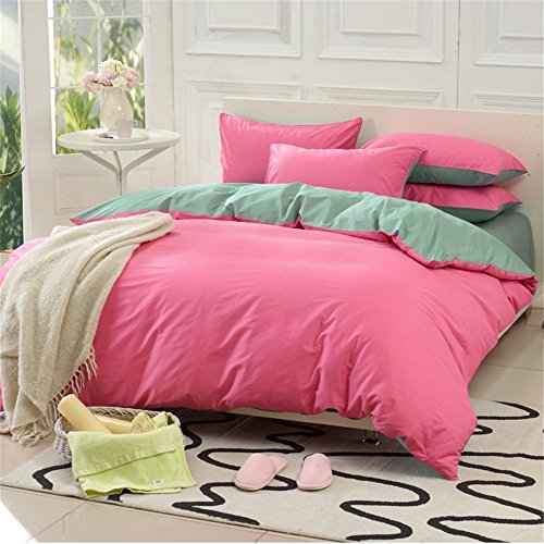 Bed family of four Larry Plaine Coton Denim Mode coton peigné Couleur unie Sheets Bed Bed Enterprises Simple Double Sur Fournitures ( taille : 1.8m Bed Applicable ) code EAN 8931445594200 