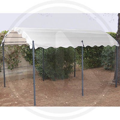 'Tonnelle en métal "Aveiro Papillon - 3 x 4 mt 2,6H - Auvent jardin voiture 8944489084750 PAPILLON AVEIRO