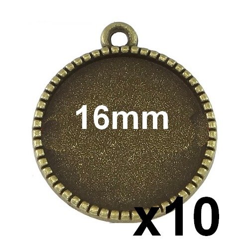 10 Supports Pendentif Bronze Pour Cabochon 16mm Mod640 8944596612440 creosoleil 10 Supports Pendentif Bronze Pour Cabochon 16mm Mod640 8944596612440 creosoleil