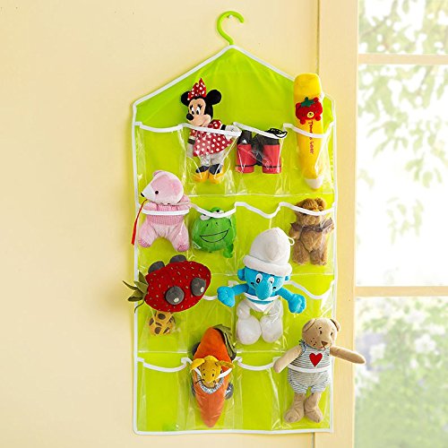 GuangSam guangsam pliable 16 Grille Boîte de rangement sous-vêtements chaussettes Jouet Tri Sac de rangement organiseur de porte murale multifonction (Vert) 8992419119829 (8992419119829)
