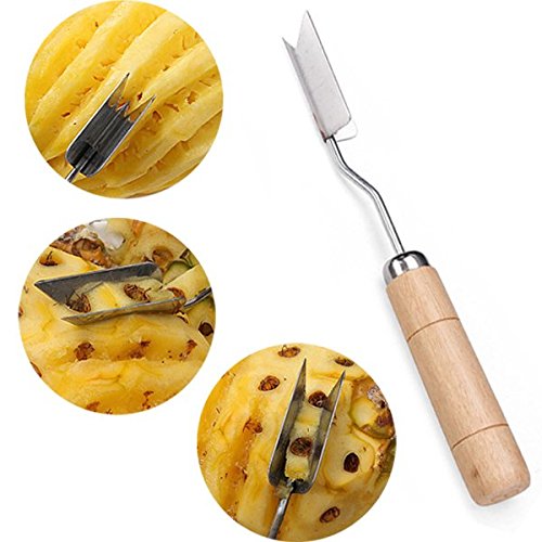 V forme inox ananas démaquillant yeux éplucheur