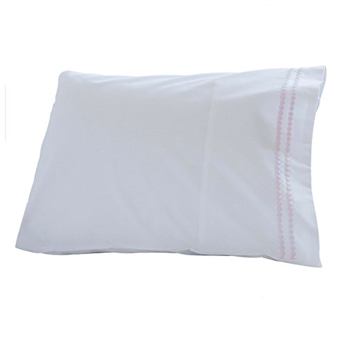 Taie d'oreiller - Coton Bio - Points Roses-30X4...