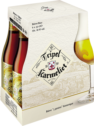 TRIPEL KARMELIET BIÈRE BLONDE 3 GRAINS HISTORIQUE code EAN 9000002 