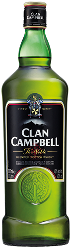 CLAN CAMPBELL THE NOBLE BLENDED SCOTCH WHISKY code EAN 9000009 