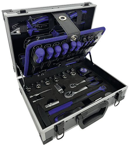  MALLETTE À OUTILS "APOLLO" 110 PIÈCES code EAN 9000043 