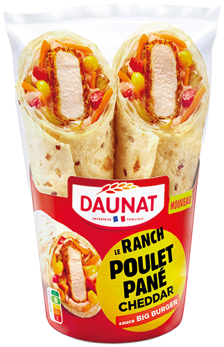 WRAP RANCH POULET PANÉ CHEDDAR