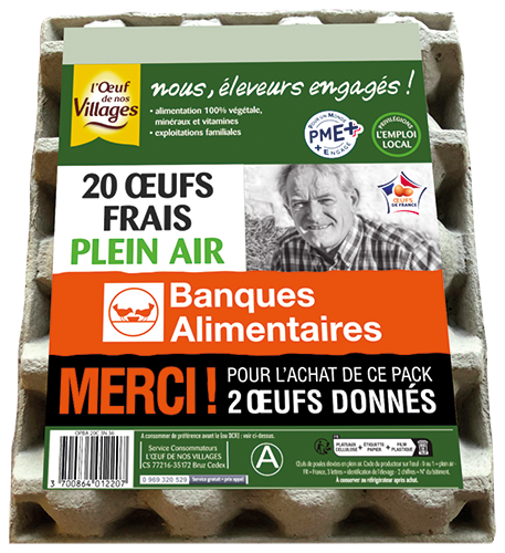 20 ŒUFS FRAIS PLEIN AIR