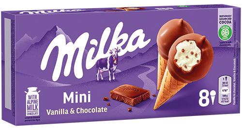 SUR LES PRODUITS PRÉSENTS EN MAGASIN DE LA GAMME MINI CÔNES, BÂTONNETS 
ET MINI BÂTONNETS DE "CÔTE D'OR", "DAIM" ET "MILKA" 9000261 