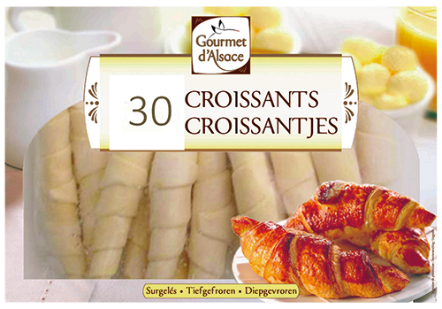 30 CROISSANTS SURGELÉS 9000281 GOURMET D’ALSACE