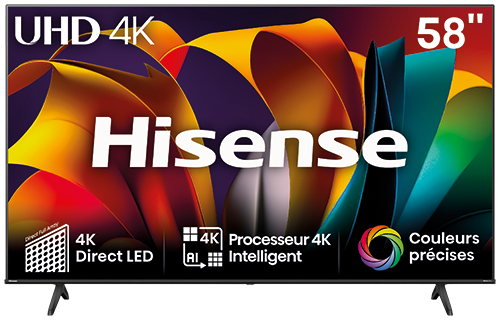 HISENSE TV LED 58A6N 58" (POUCES) 147 CM code EAN 9000377 