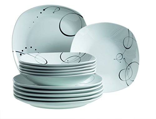 921387 assiettes service de table 12 pièces cha...