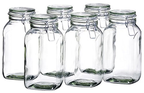 Gothika 925343 Lot de 6 Bocaux a Conserve Verre...