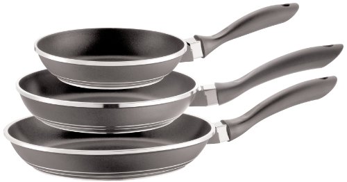 926037 lot de 3 poêles fonte d'aluminium 20/24/...