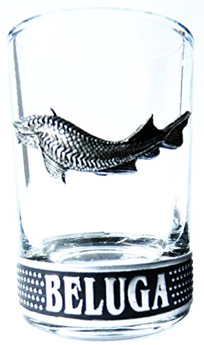 BELUGA VODKA WODKA SHOT GLASSES SET OF 2 EXCLUS...
