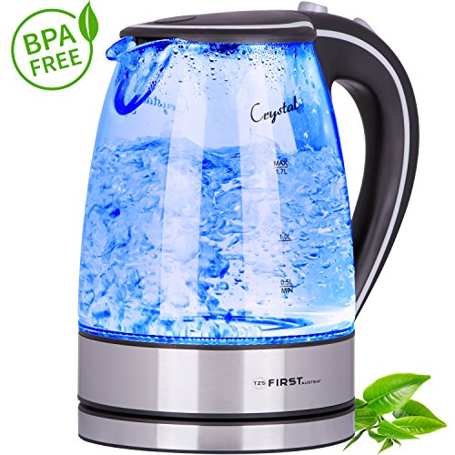 Bouilloire en verre | et acier inoxydable | ave...