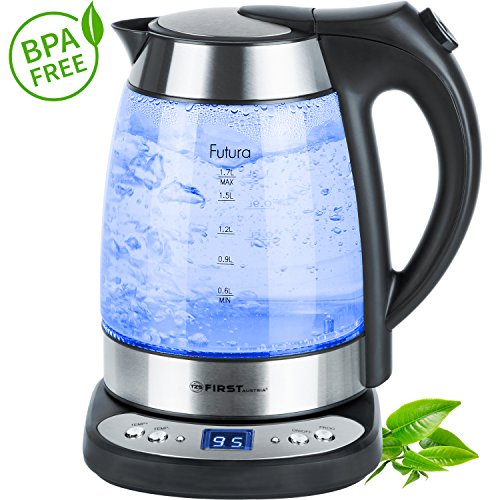 Bouilloire en verre LED