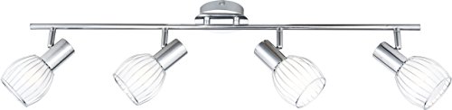 Spot chrome, satiné, LxH:780x150, excl. 4xE14 4...