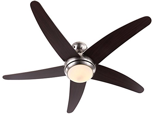 0306led fabiola ventilateur de plafond, nickel,...