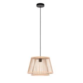  Suspension Doria E27 IP20 40W Ø38xH.110cm bambou Dunalux code EAN 9008606280759 