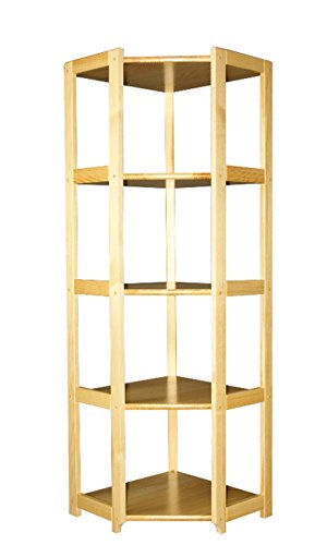 Étagère d'angle bois du pin massif naturel 006 ...