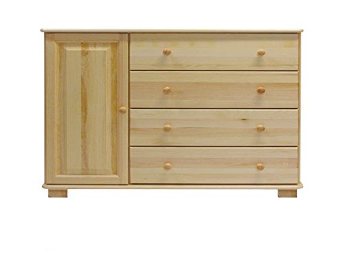 Commode bois du pin massif naturel 036 - Dimens...