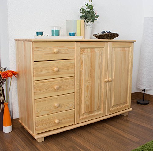 Commode bois du pin massif naturel 040 - Dimens...