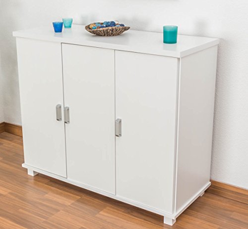 Commode en bois du pin massif blanc «Columba» 1...