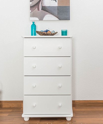 Commode en bois du pin massif blanc « Junco » 1...