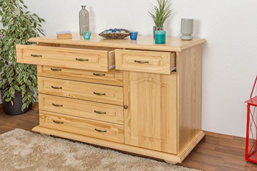 Commode en bois du pin massif nature «Pipilo» 1...