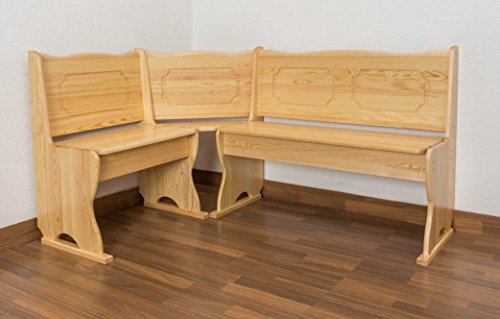 Banquette bois du pin massif naturel 243