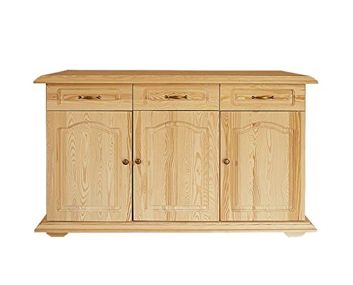 Commode en bois du pin massif nature «Pipilo» 1...