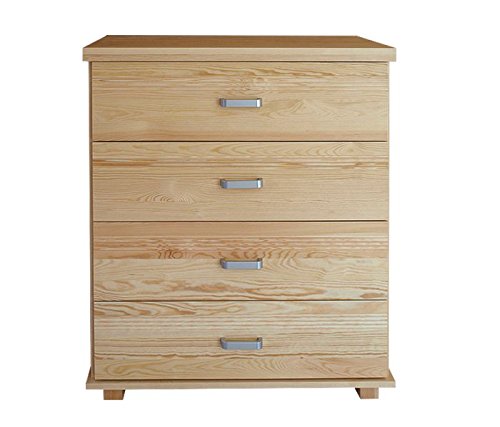 Commode en bois du pin massif nature «Columba» ...