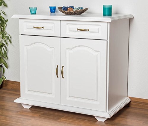 Commode en bois du pin massif blanc «Pipilo» 16...
